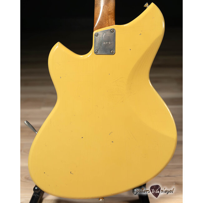 Novo Nucleus Serus J Baritone Guitar w/ Lollar Mini Broilers – Vintage Cream