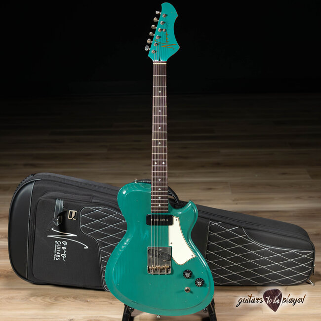 Novo Nucleus Solus F2 Guitar w/ Fralin P-90 & High Output T – Taos Turquoise