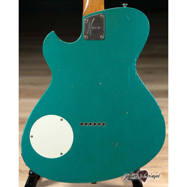 Novo Nucleus Solus F2 Guitar w/ Fralin P-90 & High Output T – Taos Turquoise
