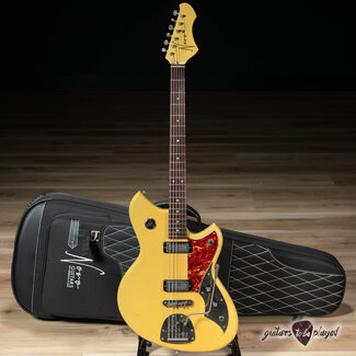Novo Novo Nucleus Serus J Baritone Guitar w/ Lollar Mini Broilers – Vintage Cream
