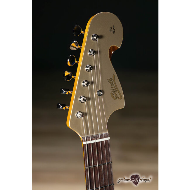 Elliott Peter Stroud Tonemaster Hardtail Electric Guitar – Shoreline Gold