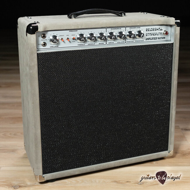 Amplified Nation Bombshell Overdrive 50W Combo – Silver Suede