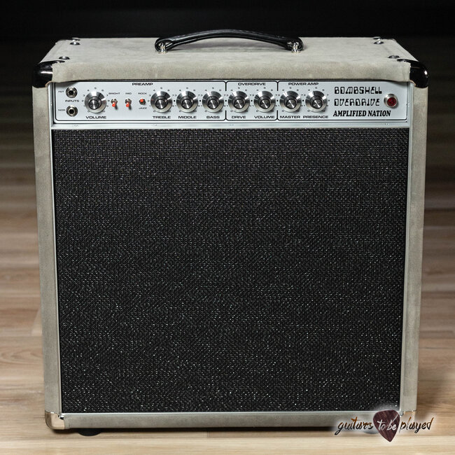 Amplified Nation Bombshell Overdrive 50W Combo – Silver Suede