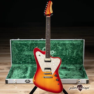 Fano Guitars Fano PX6 Alt de Facto Maple/Mahogany Lollar Imperials w/ Case – Cherry Burst
