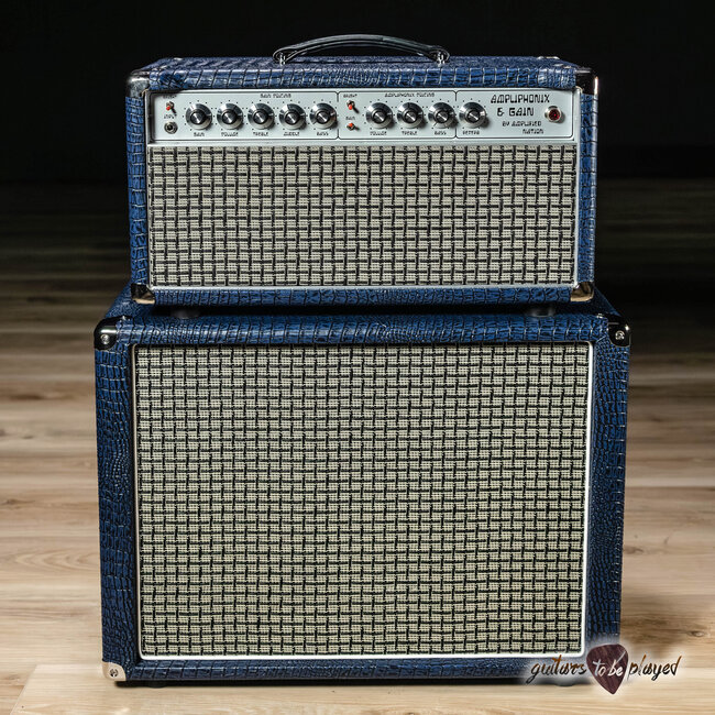 Amplified Nation Ampliphonix & Gain 50W Head & 112 Cab – Blue Croc