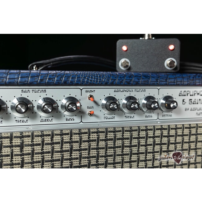 Amplified Nation Ampliphonix & Gain 50W Head & 112 Cab – Blue Croc