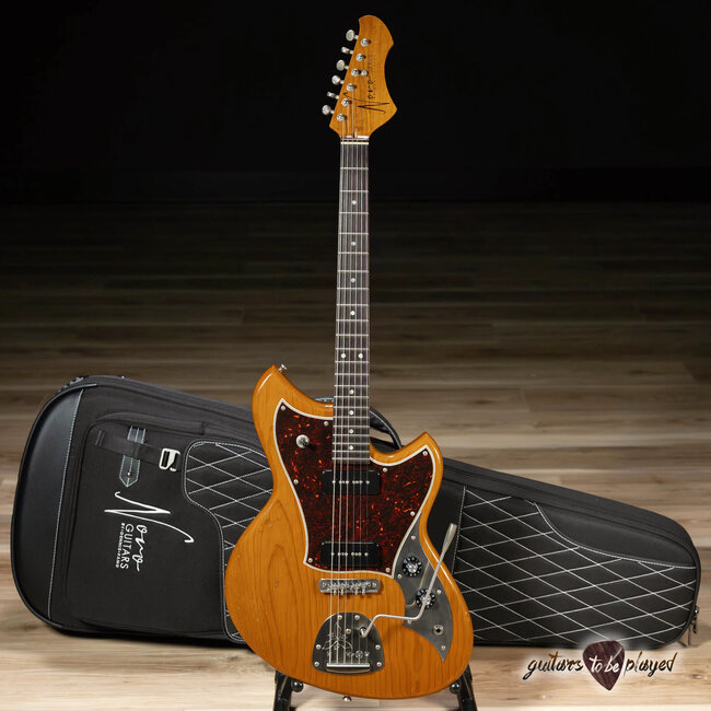 Novo Nucleus Serus J Guitar w/ Fralin P-90s – Amber