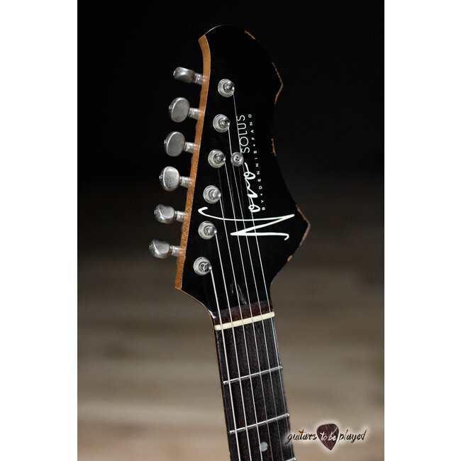 Novo Nucleus Solus H2 Guitar w/ Fralin Pure PAF's – Bull Black