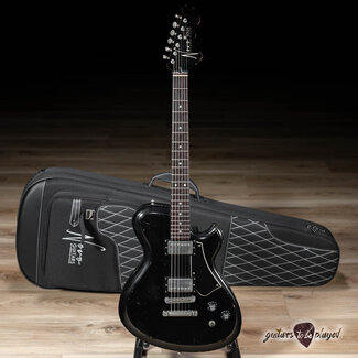 Novo Novo Nucleus Solus H2 Guitar w/ Fralin Pure PAF's – Bull Black