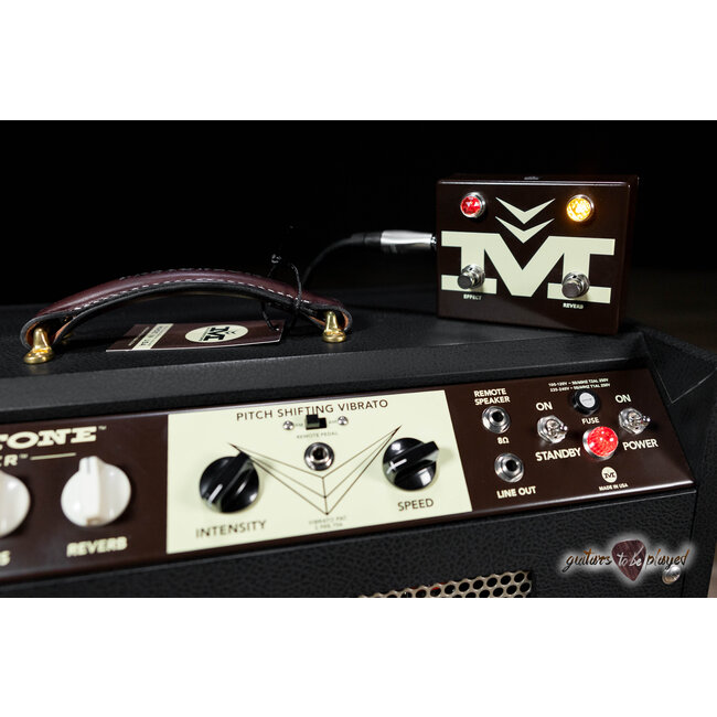 Magnatone Twilighter 22W Reverb/Vibrato 1x12” Combo Amp – Black w/ Brown Grill