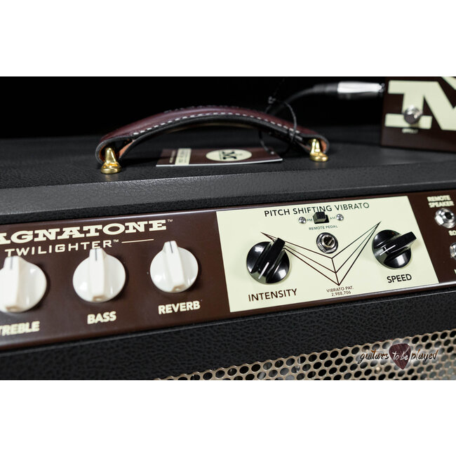 Magnatone Twilighter 22W Reverb/Vibrato 1x12” Combo Amp – Black w/ Brown Grill