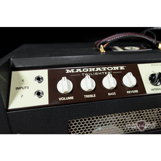 Magnatone Twilighter 22W Reverb/Vibrato 1x12” Combo Amp – Black w/ Brown Grill