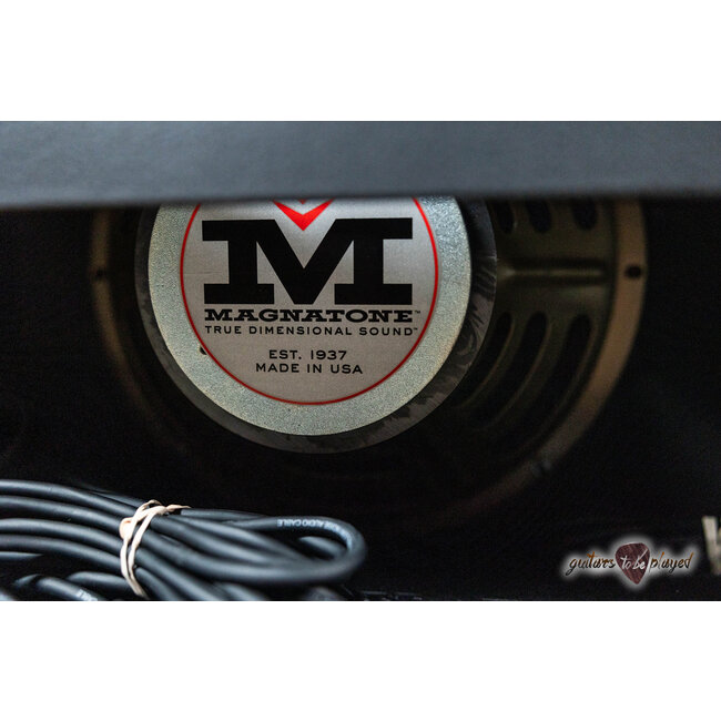 Magnatone Twilighter 22W Reverb/Vibrato 1x12” Combo Amp – Black w/ Brown Grill