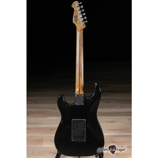Mario Martin Guitars Ash/Paulownia S-Style w/ Fralin Vintage Hots - Black