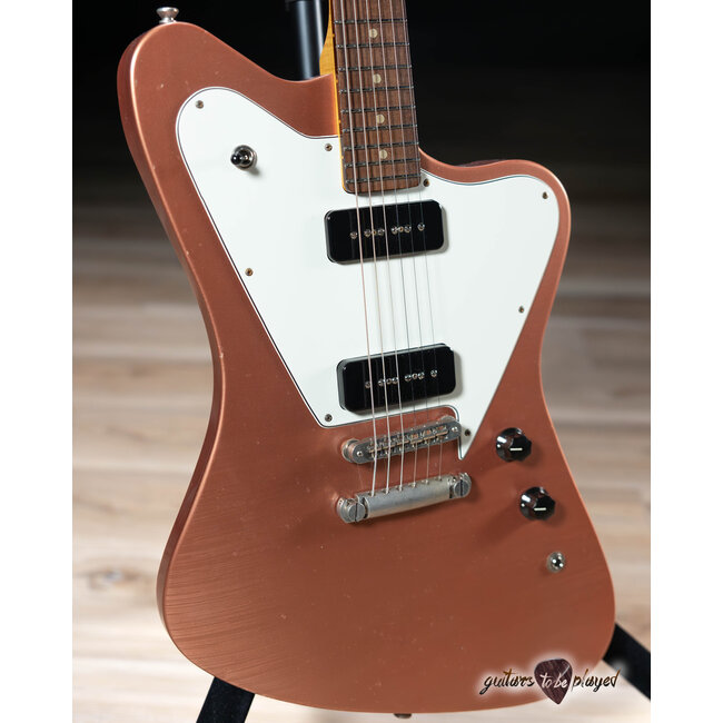 Fano PX6 Oltre Lollar P-90 Guitar w/ Gigbag – Copper Metallic