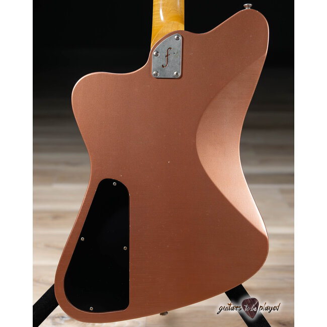 Fano PX6 Oltre Lollar P-90 Guitar w/ Gigbag – Copper Metallic