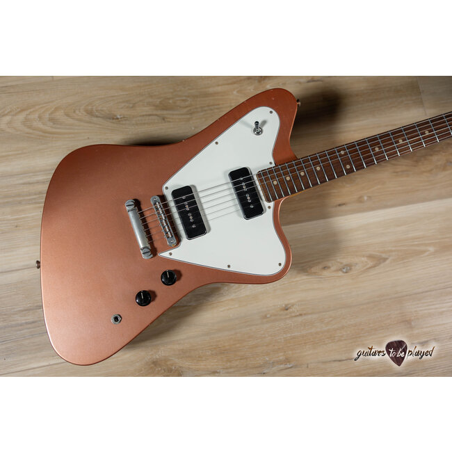 Fano PX6 Oltre Lollar P-90 Guitar w/ Gigbag – Copper Metallic
