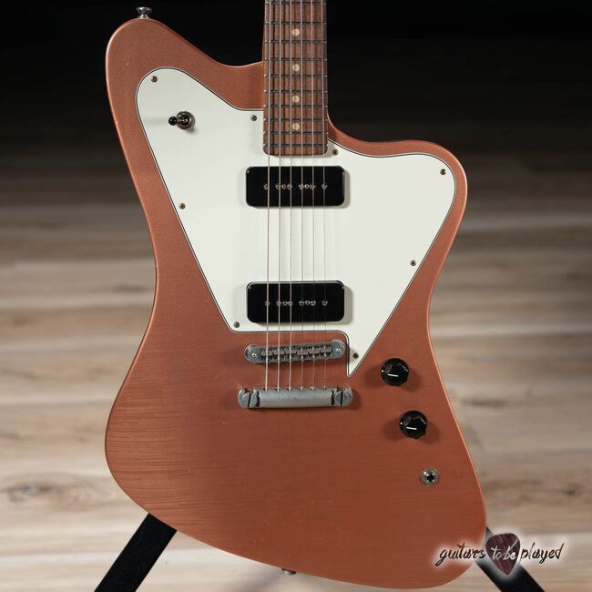 Fano PX6 Oltre Lollar P-90 Guitar w/ Gigbag – Copper Metallic