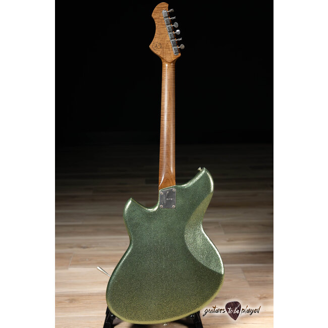 Novo Custom Miris J Semi-Hollow w/ Gold Foils – Coke Bottle Green Sparkle
