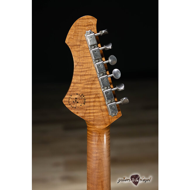 Novo Custom Miris J Semi-Hollow w/ Gold Foils – Coke Bottle Green Sparkle