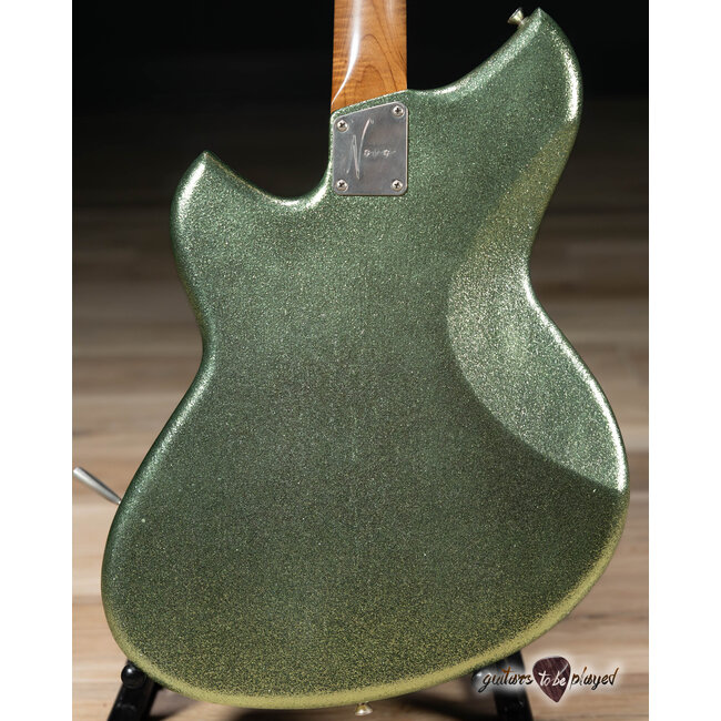 Novo Custom Miris J Semi-Hollow w/ Gold Foils – Coke Bottle Green Sparkle