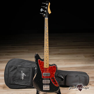 Fano Guitars Fano JM4 Oltre Maple Neck Electric Bass w/ Gigbag – Bull Black