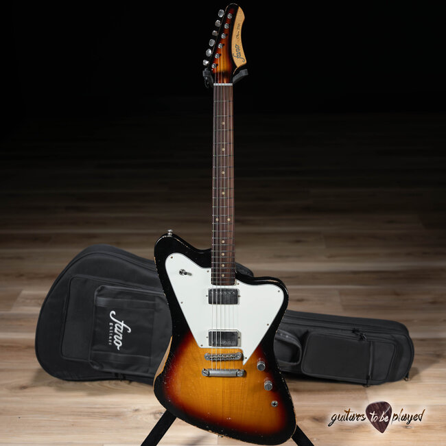 Fano PX6 Oltre Lollar Imperial Guitar w/ Gigbag – 3-Tone Sunburst
