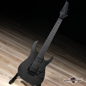 Ibanez Guitars Ibanez RGRB720 RG Iron Label 7-String Tremolo Guitar – Black Flat