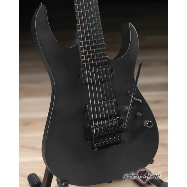 Ibanez RGRB720 RG Iron Label 7-String Tremolo Guitar – Black Flat