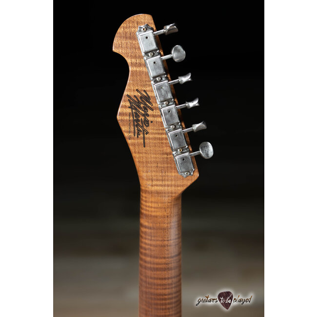 Mario Martin Guitars Pine T-Style w/ Lollar P-90 & J Street – Lake Placid Blue