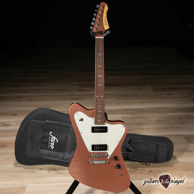 Fano PX6 Oltre Lollar P-90 Guitar w/ Gigbag – Copper Metallic