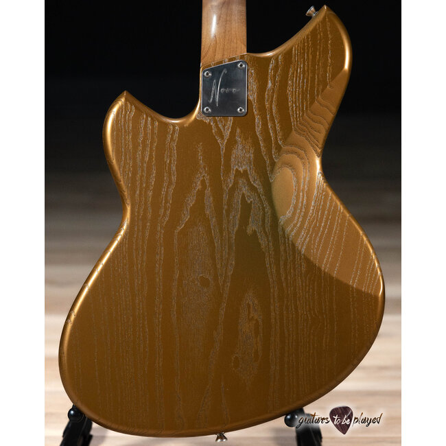Novo Custom Miris H2 Semi-Hollow 24.75" Scale w/ Fralin Pure PAF's – Gold Top
