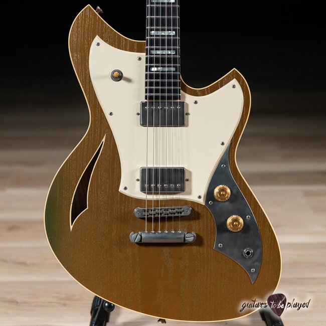 Novo Custom Miris H2 Semi-Hollow 24.75" Scale w/ Fralin Pure PAF's – Gold Top
