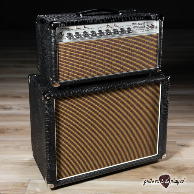 Amplified Nation Wonderland Overdrive V2 Tube-Rect 50W Head & Cab – Black Croc