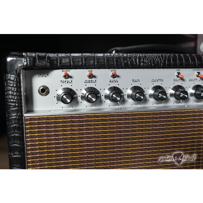 Amplified Nation Wonderland Overdrive V2 Tube-Rect 50W Head & Cab – Black Croc