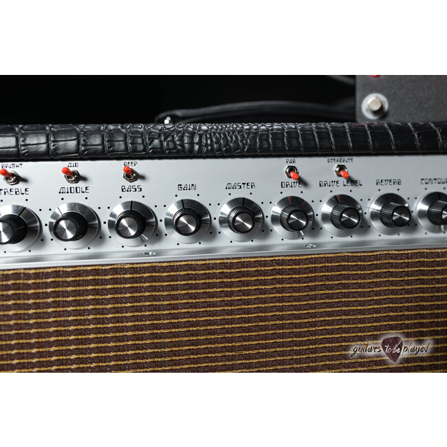 Amplified Nation Wonderland Overdrive V2 Tube-Rect 50W Head & Cab – Black Croc