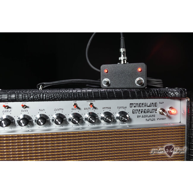 Amplified Nation Wonderland Overdrive V2 Tube-Rect 50W Head & Cab – Black Croc