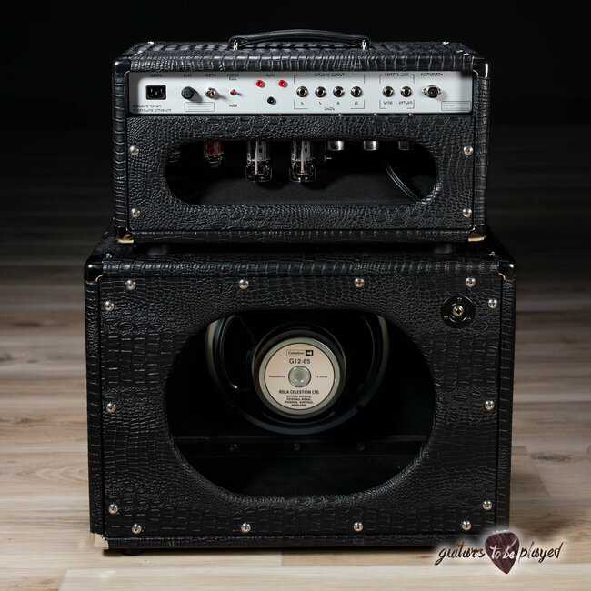 Amplified Nation Wonderland Overdrive V2 Tube-Rect 50W Head & Cab – Black Croc