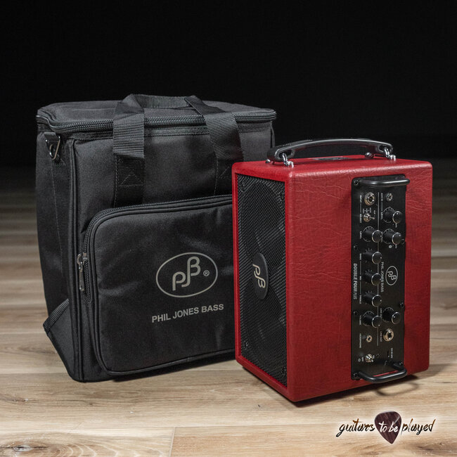 Phil Jones Bass BG-80 Double Four Plus 2x4” 90W Combo Amp & Carry Bag – Red