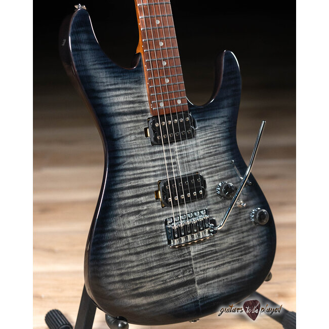 Ibanez AZ24S1F Standard HH Roasted Maple Neck Guitar –Transparent Black Sunburst