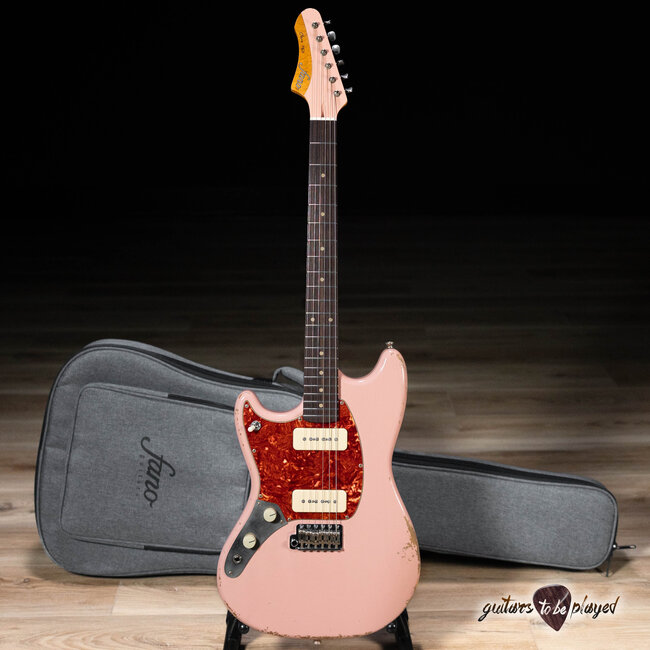 Fano MG6 Oltre Left-Handed P-90 Guitar w/ Gigbag – Shell Pink