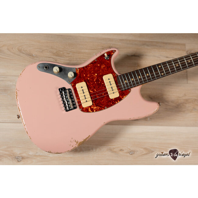 Fano MG6 Oltre Left-Handed P-90 Guitar w/ Gigbag – Shell Pink