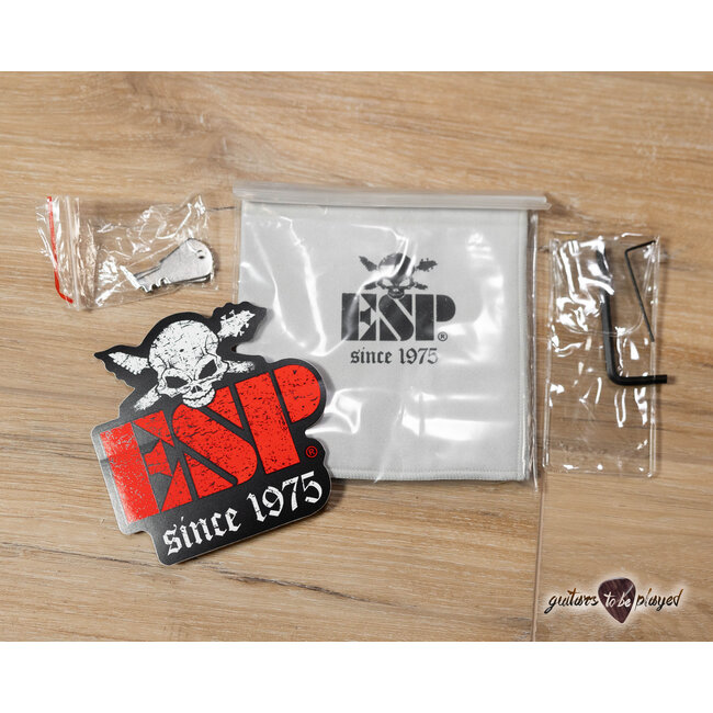 ESP LTD SC-608B Stephen Carpenter 8-String Baritone Guitar w/ Case – Yellow