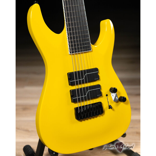ESP LTD SC-608B Stephen Carpenter 8-String Baritone Guitar w/ Case – Yellow
