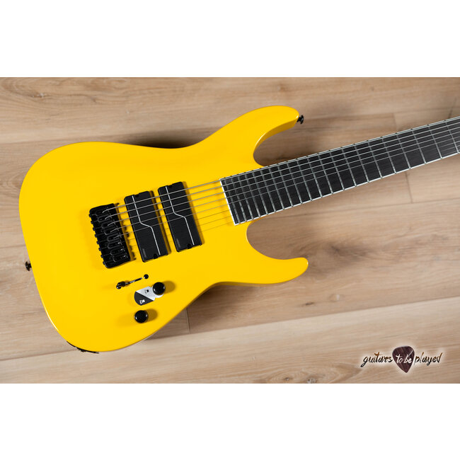 ESP LTD SC-608B Stephen Carpenter 8-String Baritone Guitar w/ Case – Yellow