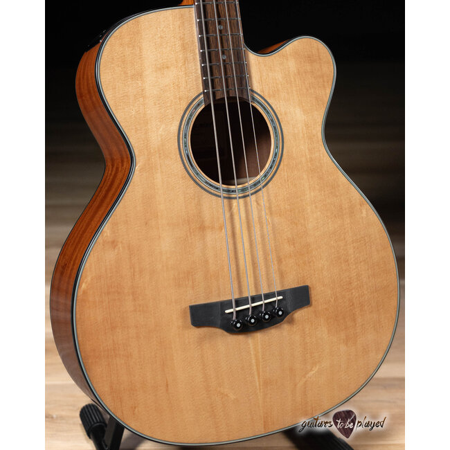 Takamine GB30CE Acoustic/Electric Bass Guitar – Natural