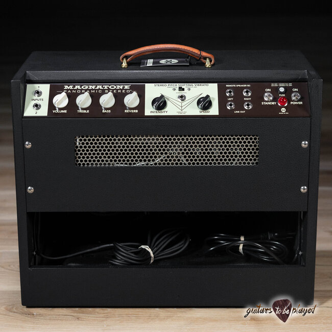 Magnatone Panoramic Stereo 12+12W Vibrato 2x10” Combo Amp – Black