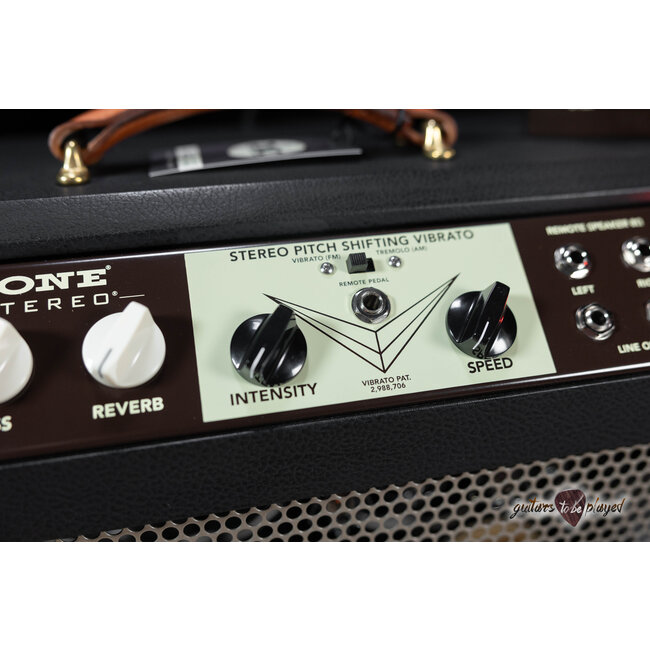 Magnatone Panoramic Stereo 12+12W Vibrato 2x10” Combo Amp – Black