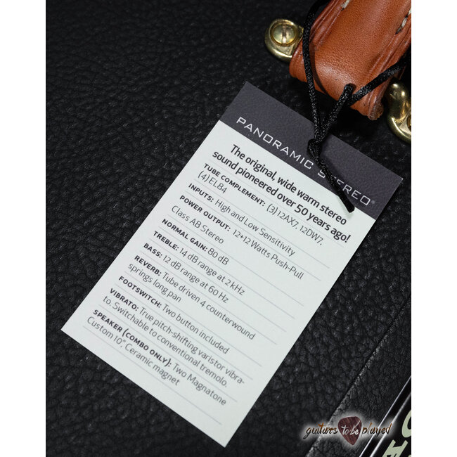 Magnatone Panoramic Stereo 12+12W Vibrato 2x10” Combo Amp – Black