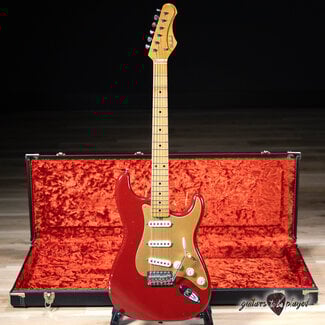 Shabat Shabat Lynx S-Style Swamp Ash Maple Neck Guitar – Cimarron Red
